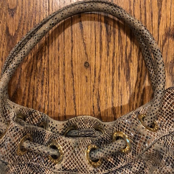 Michael Kors faux snakeskin studded grey bag - Picture 3 of 12